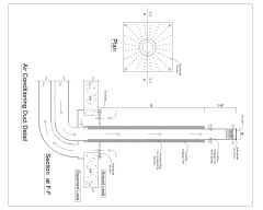 Free AutoCAD 2D Editable Drawings for Air Conditioning Duct Detail
