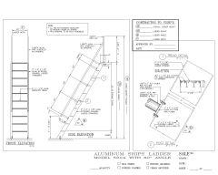 Free AutoCAD Draing for Aluminum Ship ladder-1