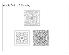 Free AutoCAD 2D Editable Drawings for Arabic Pattern & Hatching-004
