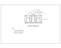 Free AutoCAD 2D Editable Drawings for B_Hut End Wall Framing Plan