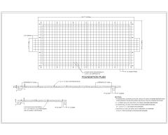 Free AutoCAD 2D Editable Drawings for B_Hut Foundation Plan