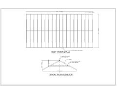 Free AutoCAD 2D Editable Drawings for B_Hut Roof Framing Plan