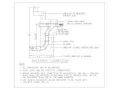 Free AutoCAD 2D Editable Drawings for Back Drop Connection details