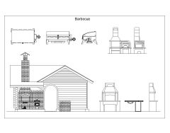 Free AutoCAD 2D Editable Drawings for Bar B.Q Facility