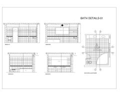 Free Detailed Drawings for Bathroom Layout-1