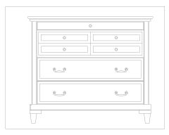 Free AutoCAD 2D Editable Drawings for Bookcases & Dressers_ 7