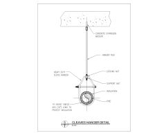 Free AutoCAD Drwaing for Clevis Hanger Detail