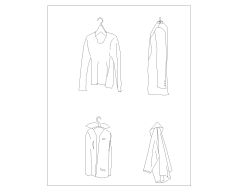 Free Drawing of Clothes Symbols in Closet in AutoCAD-2