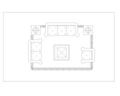 Free AutoCAD 2D Editable Drawings for Complete Sofa Set with Tables for Lounge & Dining_16