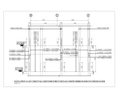 Free AutoCAD 2D Editable Drawings for Core Wall Trimmer & Beam Reinforcements_ 6