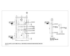 Free AutoCAD 2D Editable Drawings for Core Wall Trimmer & Beam Reinforcements_ 8