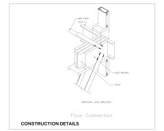 Free AutoCAD 2D editable dawings for Curtain Wall Bridging- (16) 