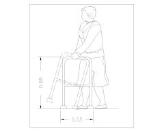 Free AutoCAD 2D Editable Drawings for Disabled People Signs_6