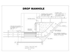Free AutoCAD 2D Editable Drawings for DROP MANHOLE