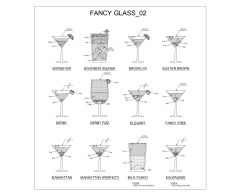Free AutoCAD 2D Editable Drawings for Fancy Cups _ 02