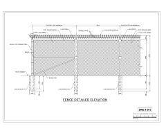Free AutoCAD 2D Editable Drawings for Fence Design - 1 
