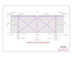 Free AutoCAD 2D Editable Drawings for Fence Design - 2