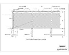 Free AutoCAD 2D Editable Drawings for Fence Design Details for Barbed & Concertina wires