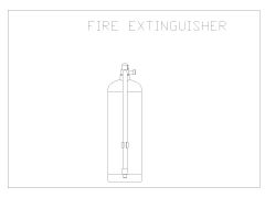 Free AutoCAD 2D Editable Drawings for Fire Extinguisher for Emergency Purpose_ 2