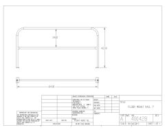 Free 2D/3D CAD drawing for Floor Mounted Railings-6