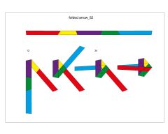 Free AutoCAD 2D Editable Drawings for folded arrow_0 2