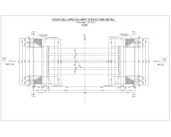 Free AutoCAD 2D Editable Drawings for Cell Culvert Strcutural Plan