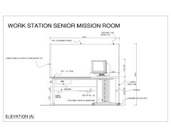 Free AutoCAD 2D Drawings for “Work Station Design with MDF Wooden & Polished-45