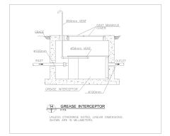 Free AutoCAD 2D Editable Drawings for Grease Interceptor