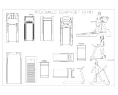 Free AutoCAD Drawing of Gym Equipment's (6)