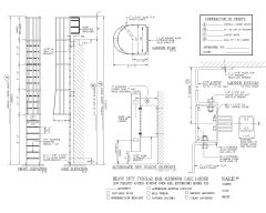 Free AutoCAD Drawing for Heavy Duty Tubular ladder for Low Parapet