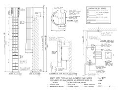 Free AutoCAD Drawing for Heavy Tubular Aluminum Cage ladder