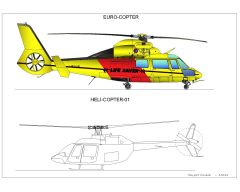 Free AutoCAD Drawing of Helicopetrs & Choppers -1