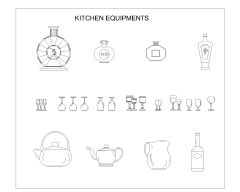 Free AutoCAD 2D Editable Drawings for Kitchen Equipments - 1
