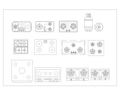 Free AutoCAD 2D Editable Drawings for Kitchen Equipments for Cooking_ 2