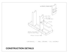 Free AutoCAD 2D Drawings for Load Bearing Wall Curtain Bridging -14