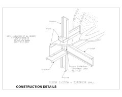 Free AutoCAD 2D Drawings for Load Bearing Wall Curtain Bridging -21