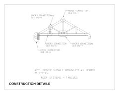 Free AutoCAD Isometric Drawings for Metal Roof Girder System Construction Details - 62