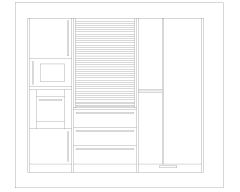 Free AutoCAD 2D Editable Drawings for Modern & Island Kitchen Internal Elevations_ 7