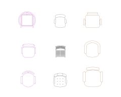 Free AutoCAD 2D Detailed Drawing for Meeting Room Chairs with Tables-18