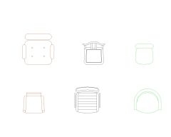 Free AutoCAD 2D Detailed Drawing for Meeting Room Chairs with Tables-19