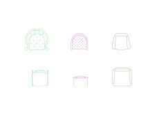 Free AutoCAD 2D Detailed Drawing for Meeting Room Chairs with Tables-21