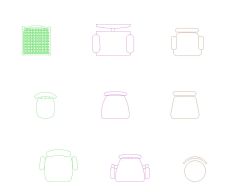 Free AutoCAD 2D Detailed Drawing for Meeting Room Chairs with Tables-25