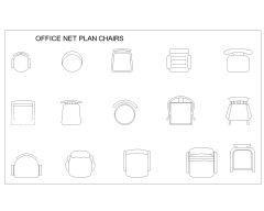 Free AutoCAD 2D Office Chairs Designs-3