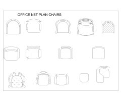 Free AutoCAD 2D Office Chairs Designs-4