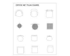 Free AutoCAD 2D Office Chairs Designs-5