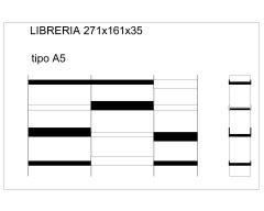 Free AutoCAD 2D Drawings of Shelves for Books Library-2”