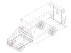 Free AutoCAD 3D Editable Model of Trucks & Wagon in 3D_ 16 - 17