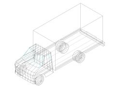 Free AutoCAD 3D Editable Model of Trucks & Wagon in 3D_ 3
