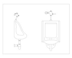 Free AutoCAD Drwaing for Urinal Vector TopSide Views-1 (6)