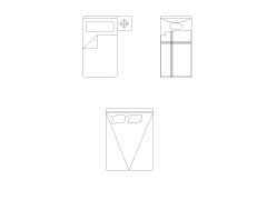 Free AutoCAD 2D Editable Drawings for US Bed Design Top View (Plan with accurate sizes)-29